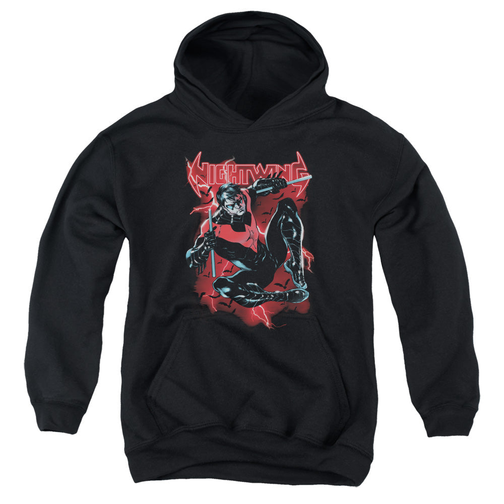 Batman Lightwing Kids Youth Hoodie Black Officially Licensed