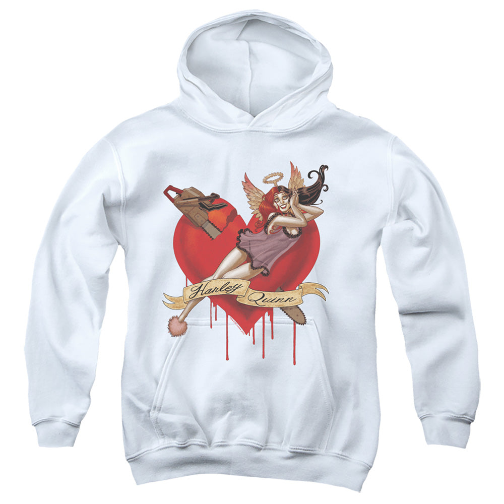 Batman Perfect Angel Kids Youth Hoodie White Officially Licensed