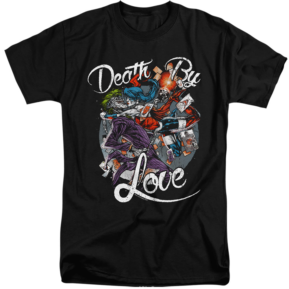 Batman Death By Love Mens Tall T Shirt Black Officially Licensed