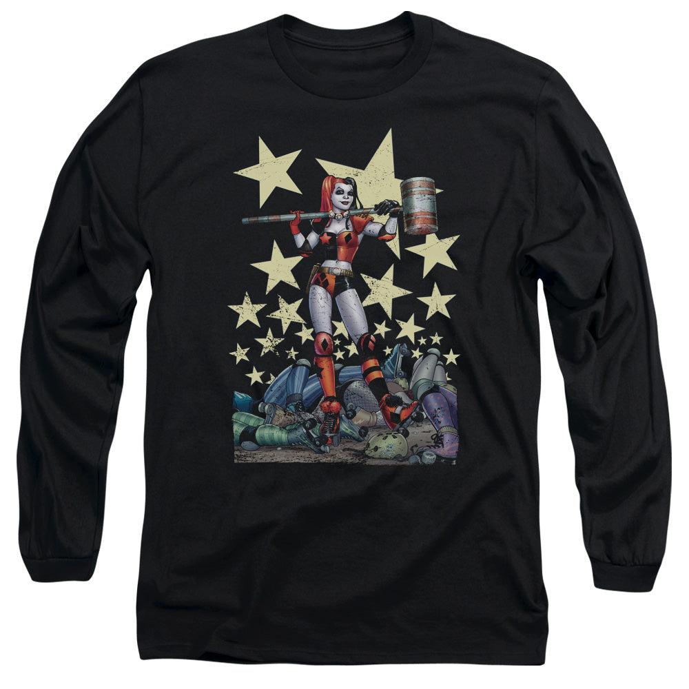 Batman Hammer Time Mens Long Sleeve Shirt Black Officially Licensed