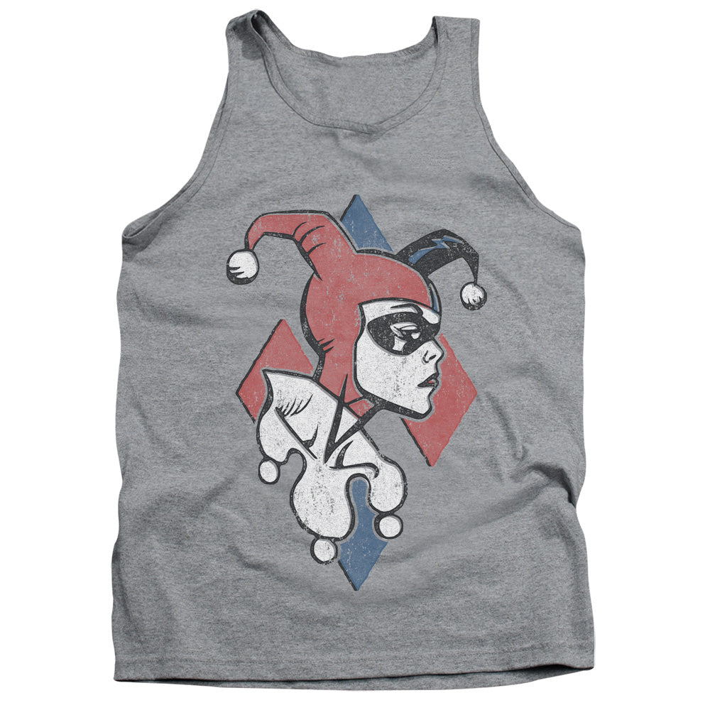 Batman Profiling Mens Tank Top Shirt Athletic Heather Officially Licensed