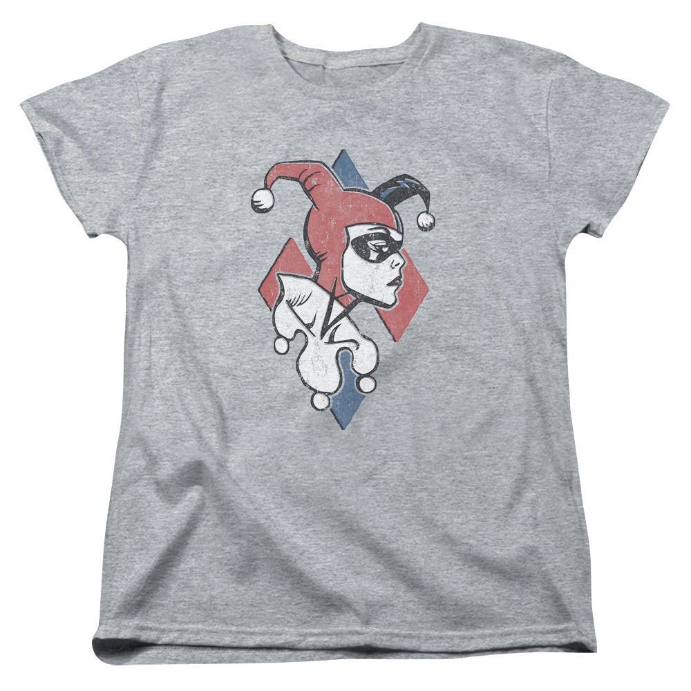 Batman Profiling Womens T Shirt Athletic Heather Officially Licensed