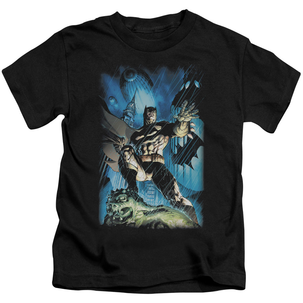 Batman Stormy Dark Knight Juvenile Kids Youth T Shirt Black Officially Licensed