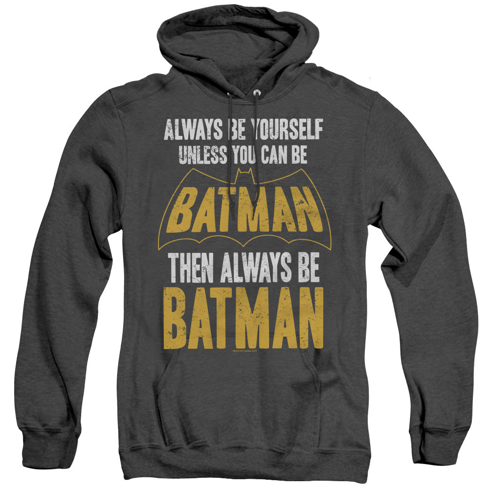 Batman Be Batman Heather Mens Hoodie Black Officially Licensed
