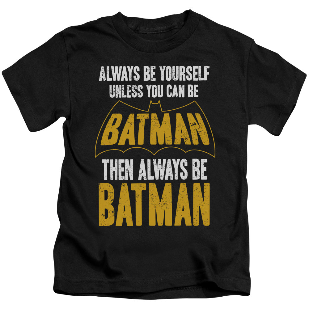 Batman Be Batman Juvenile Kids Youth T Shirt Black Officially Licensed