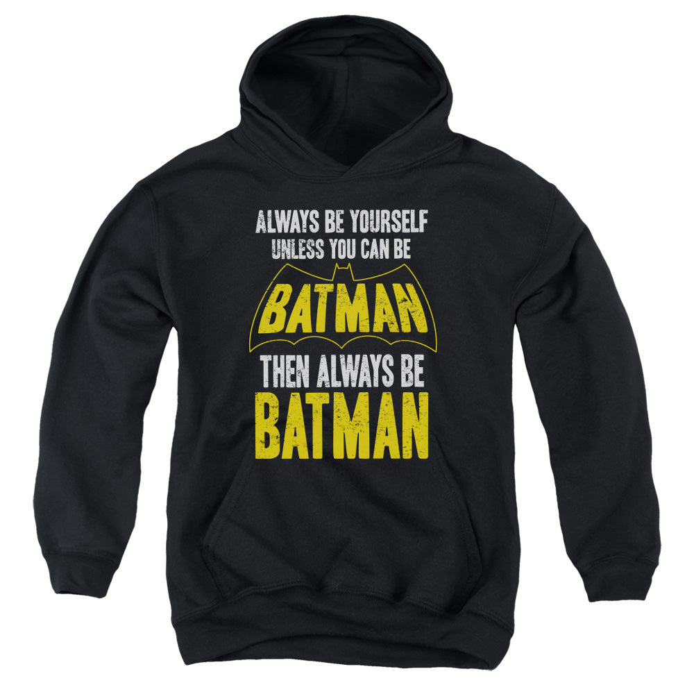 Batman Be Batman Kids Youth Hoodie Black Officially Licensed
