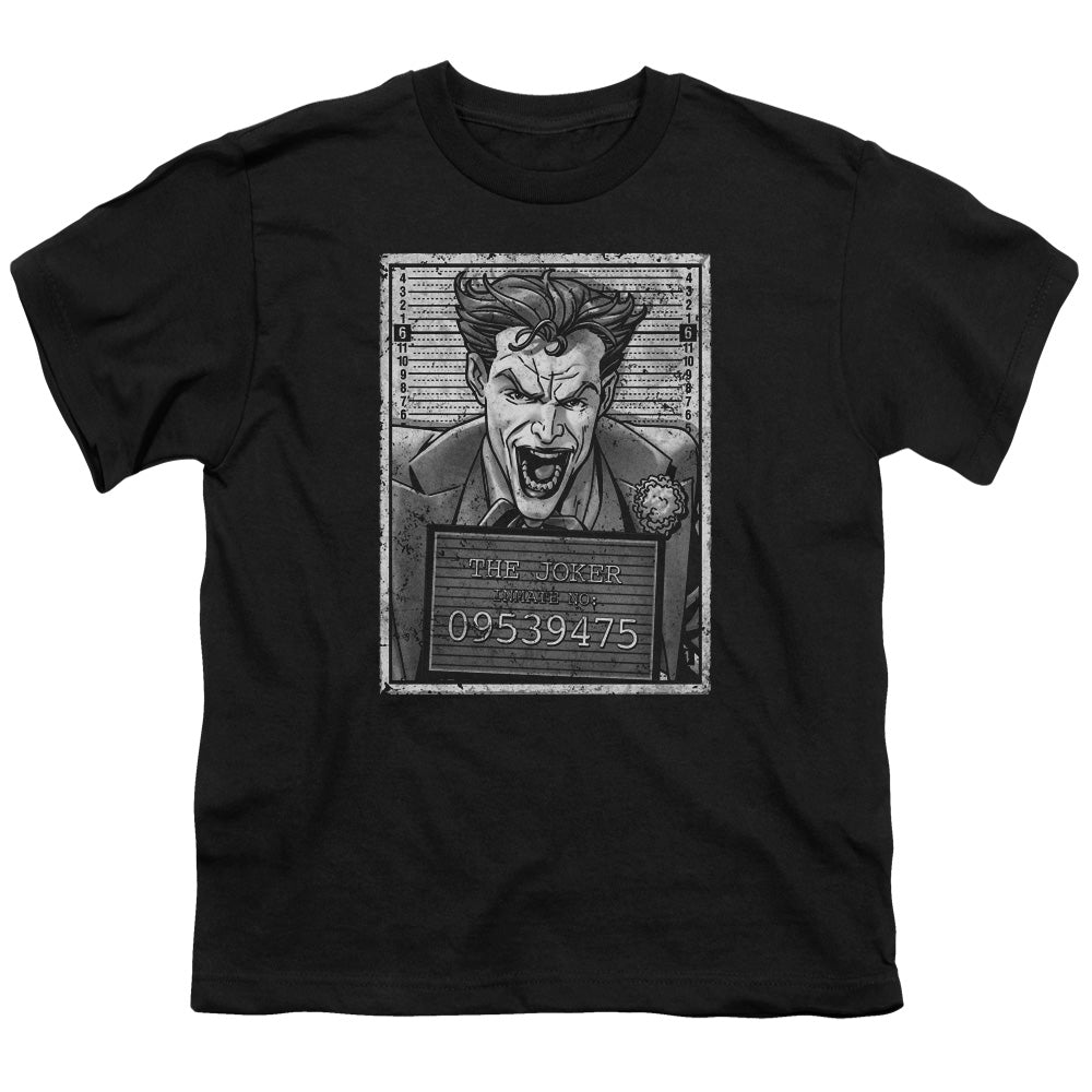 Batman Joker Inmate Kids Youth T Shirt Black Officially Licensed