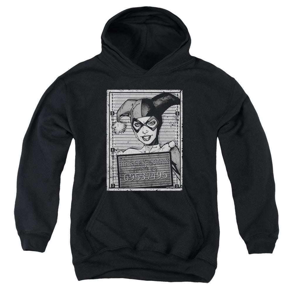 Batman Harley Inmate Kids Youth Hoodie Black Officially Licensed