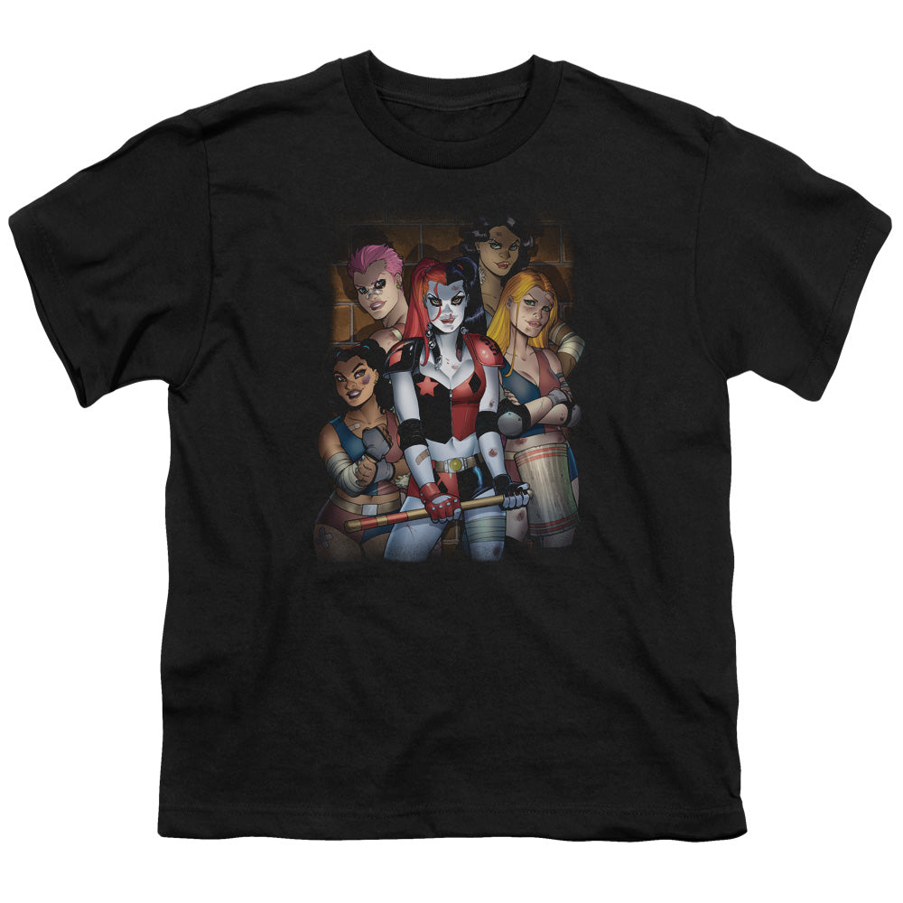 Batman Bad Girls Kids Youth T Shirt Black Officially Licensed