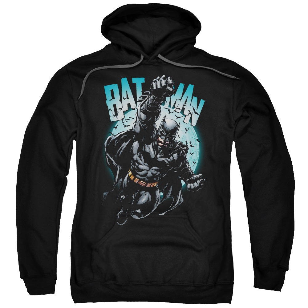 Batman Moon Knight Mens Hoodie Black Officially Licensed