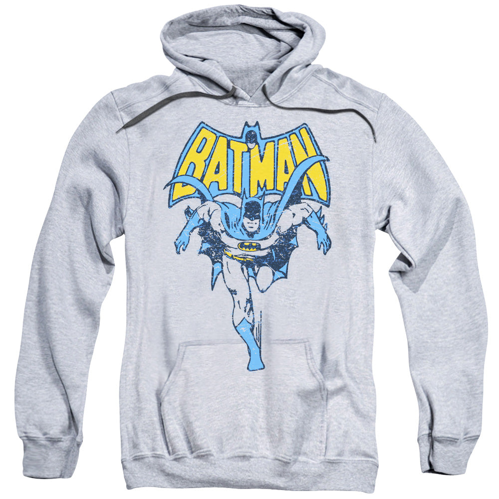 Batman Vintage Run Mens Hoodie Athletic Heather Officially Licensed
