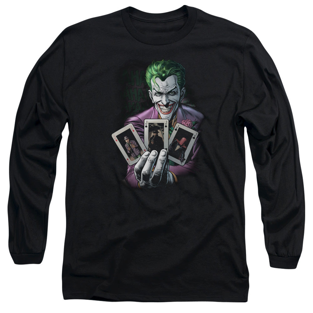 Batman 3 Of A Kind Mens Long Sleeve Shirt Black Officially Licensed