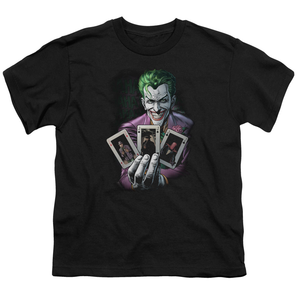Batman 3 Of A Kind Kids Youth T Shirt Black Officially Licensed