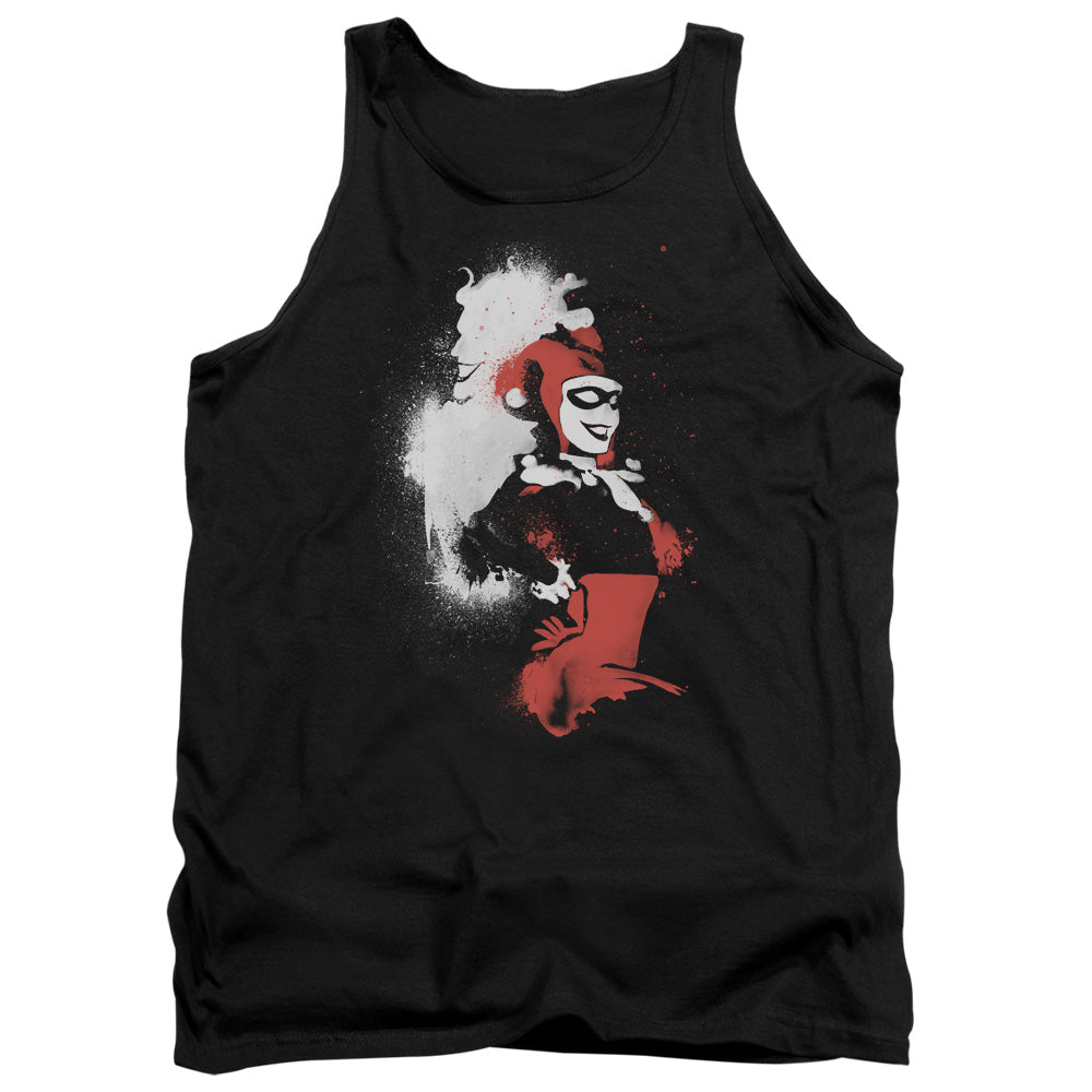 Batman Splatered Couple Mens Tank Top Shirt Black Officially Licensed