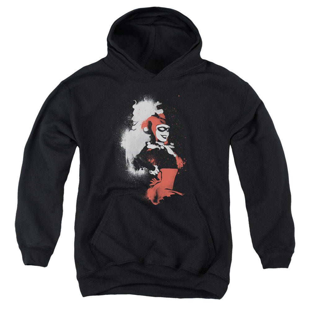 Batman Splatered Couple Kids Youth Hoodie Black Officially Licensed