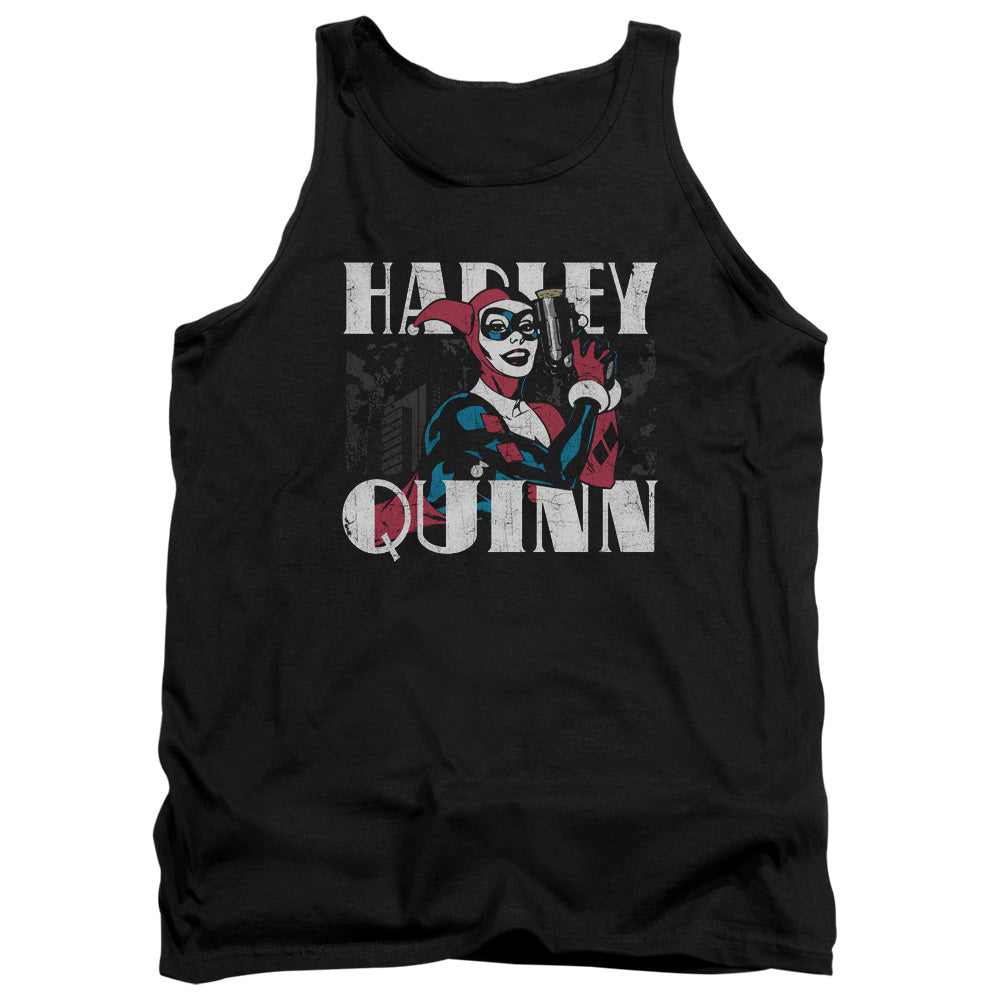 Batman Harley Bold Mens Tank Top Shirt Black Officially Licensed