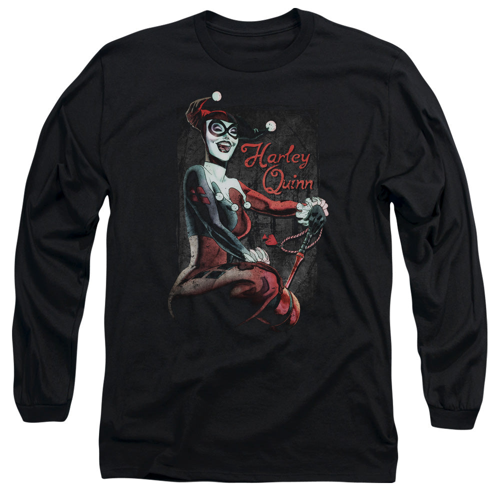 Batman Laugh It Up Mens Long Sleeve Shirt Black Officially Licensed