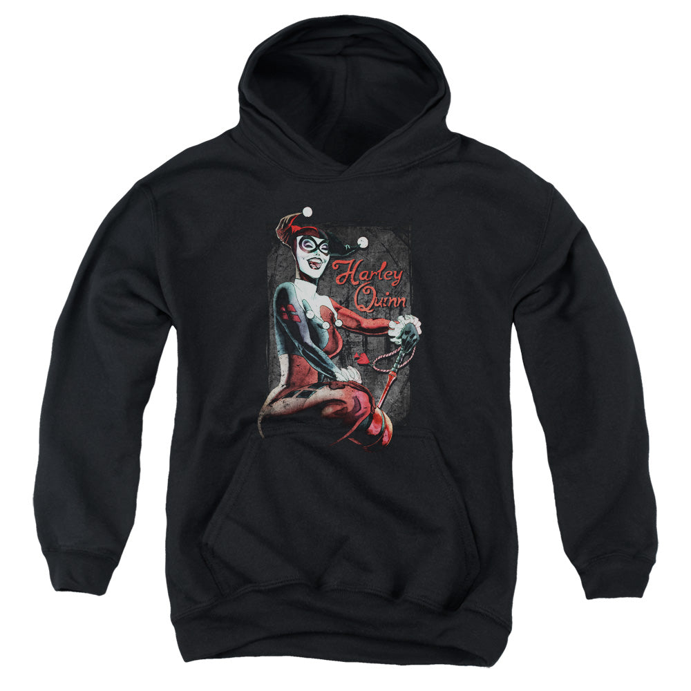 Batman Laugh It Up Kids Youth Hoodie Black Officially Licensed