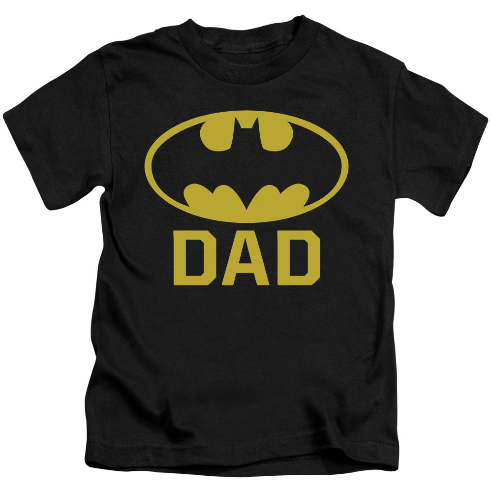 Batman Bat Dad Juvenile Kids Youth T Shirt Black Officially Licensed
