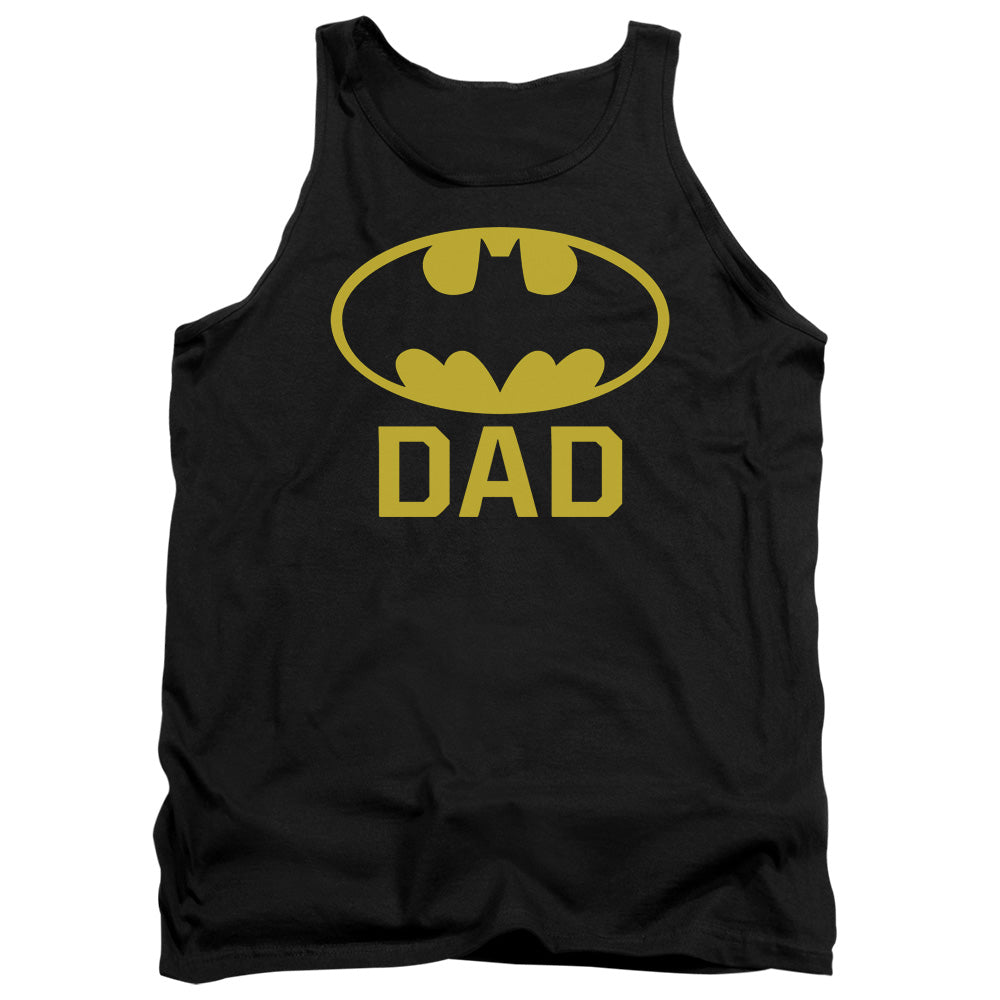 Batman Bat Dad Mens Tank Top Shirt Black Officially Licensed