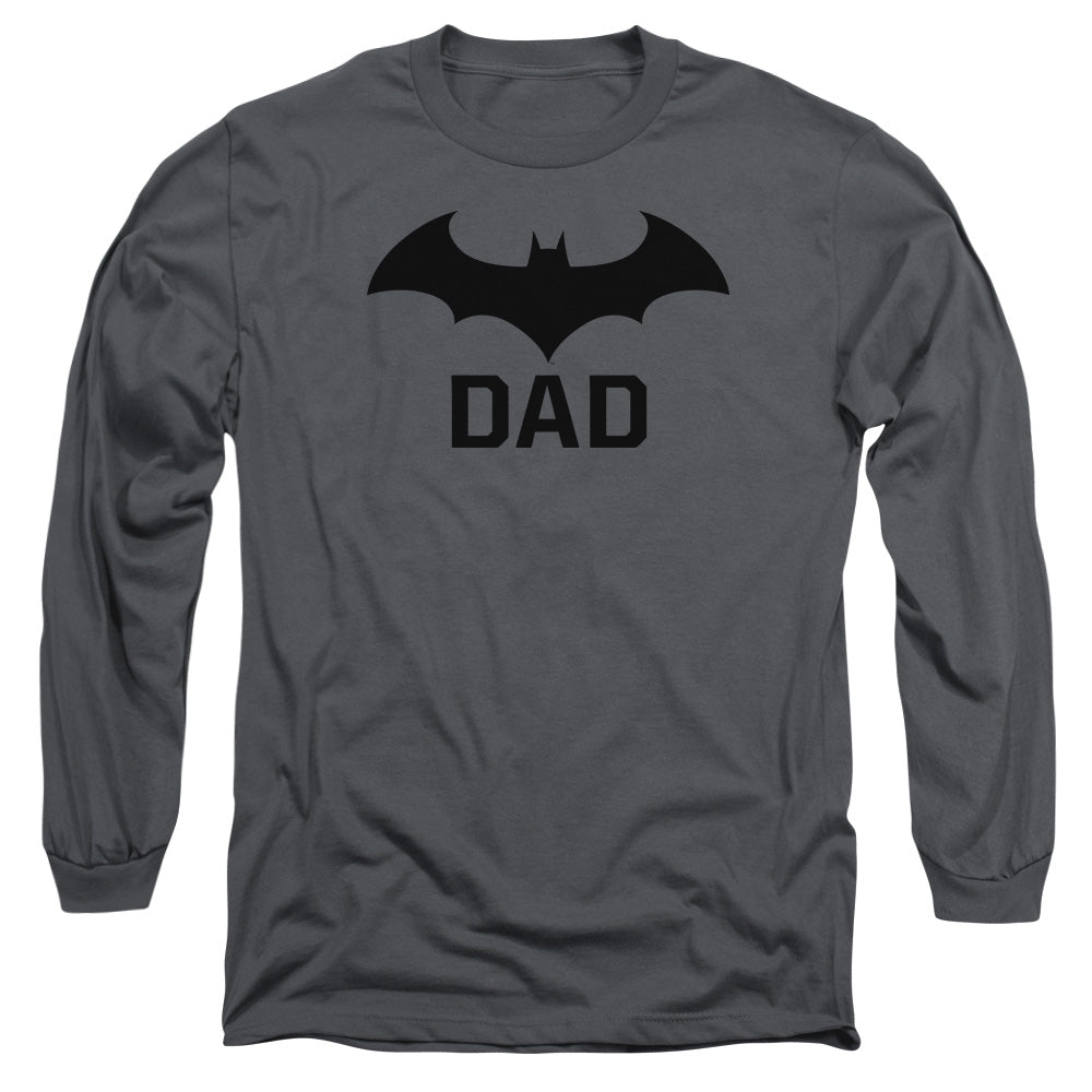 Batman Hush Dad Mens Long Sleeve Shirt Charcoal Officially Licensed