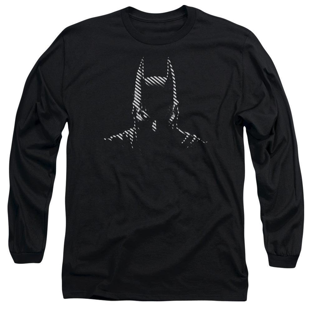 Batman Noir Mens Long Sleeve Shirt Black Officially Licensed