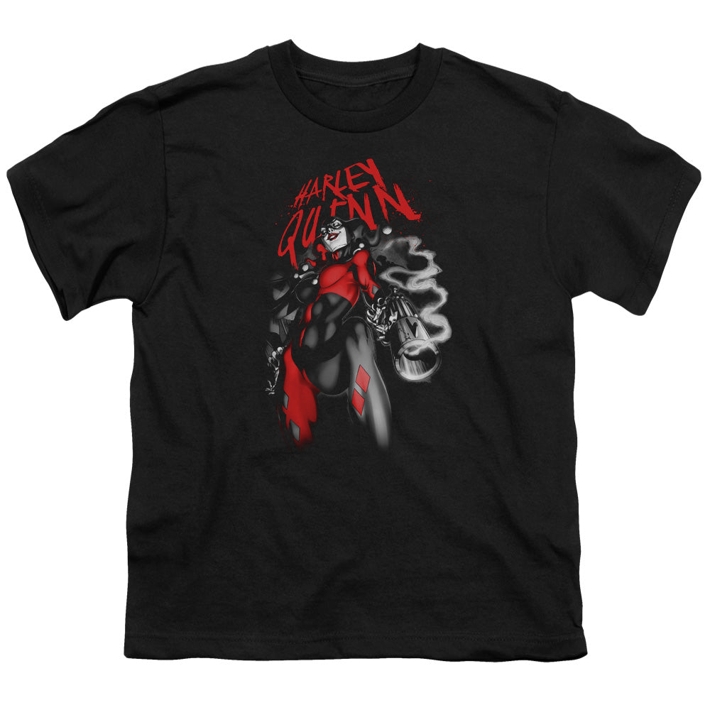 Batman Down The Barrel Kids Youth T Shirt Black Officially Licensed