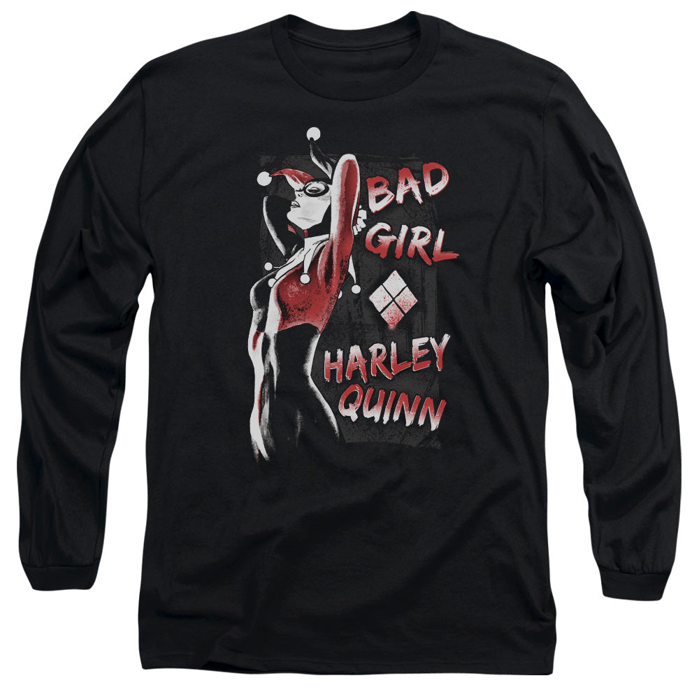 Batman Bad Girl Mens Long Sleeve Shirt Black Officially Licensed