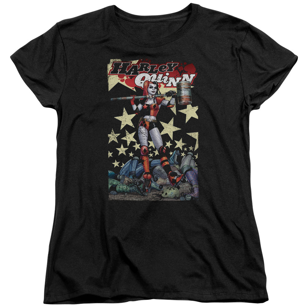 Batman Quinn One Womens T Shirt Black Officially Licensed