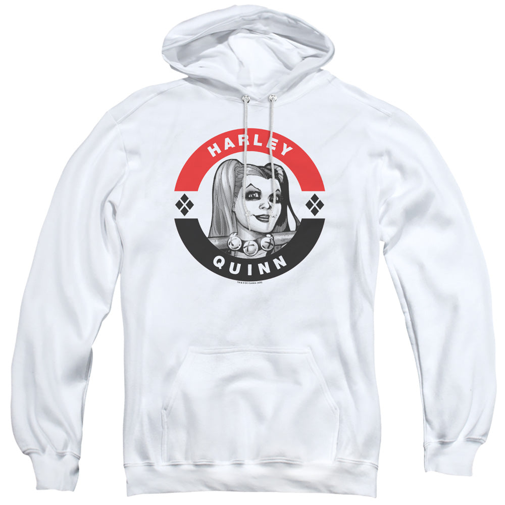 Batman Harley President Circle Mens Hoodie White Officially Licensed