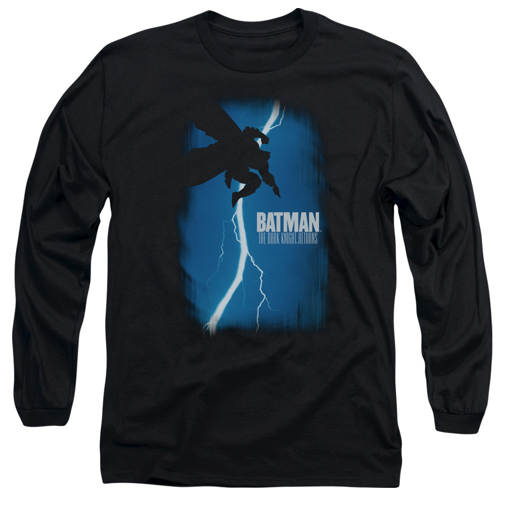 Batman Dkr Cover Mens Long Sleeve Shirt Black Officially Licensed