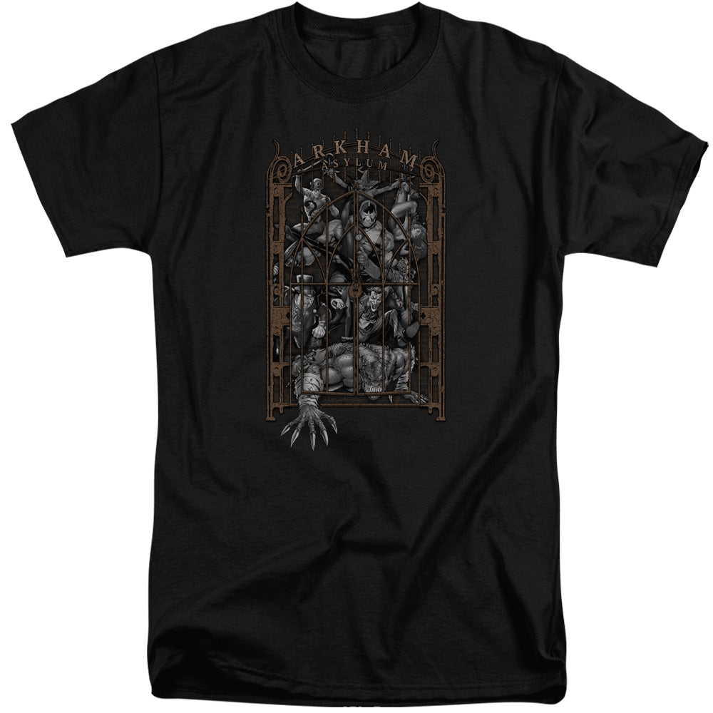 Batman Arkhams Gate Mens Tall T Shirt Black Officially Licensed