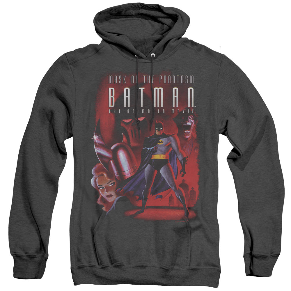 Batman Phanta Cover Heather Mens Hoodie Black Officially Licensed