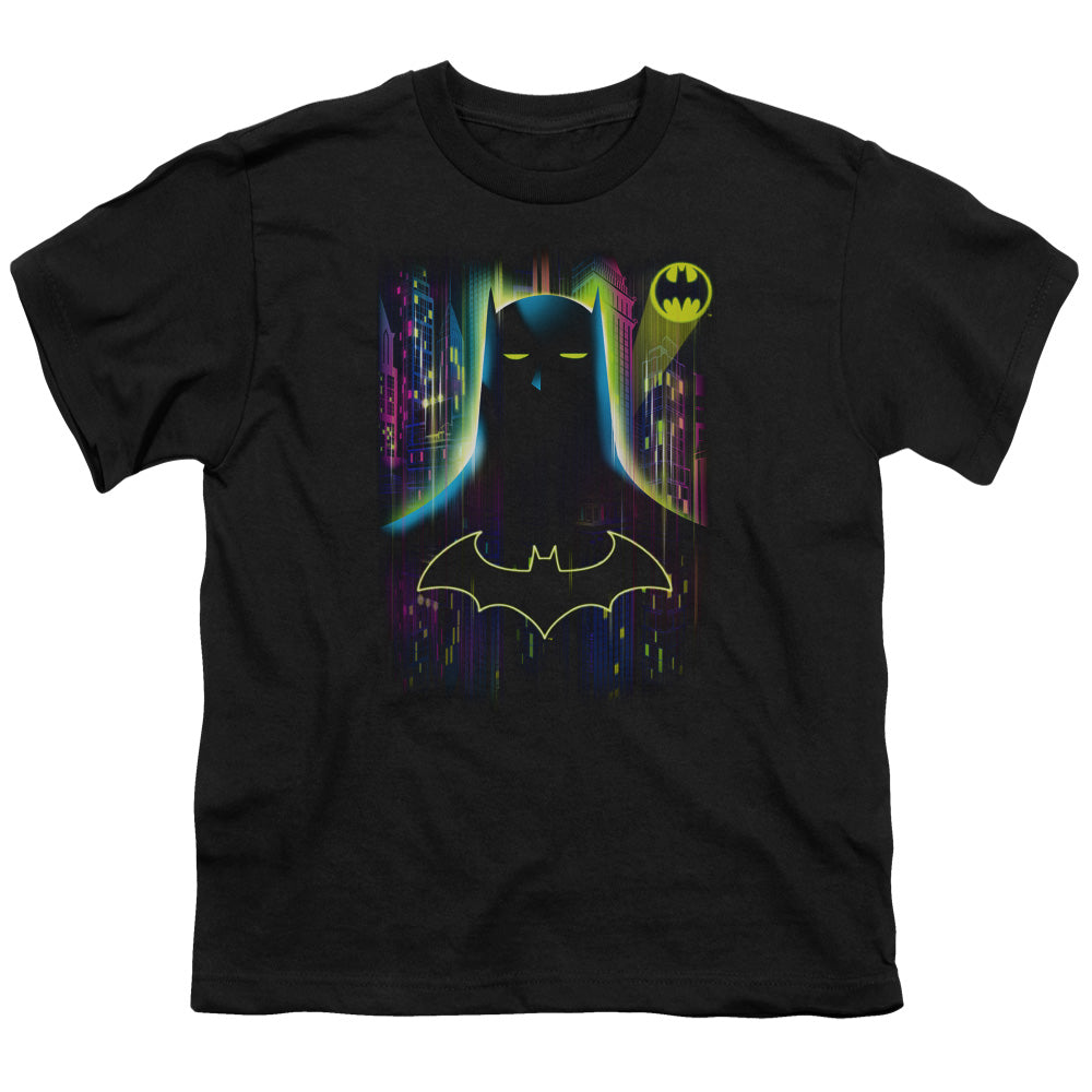 Batman Knight Lights Kids Youth T Shirt Black Officially Licensed