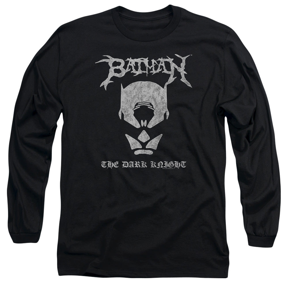 Batman Black Metal Batman Mens Long Sleeve Shirt Black Officially Licensed