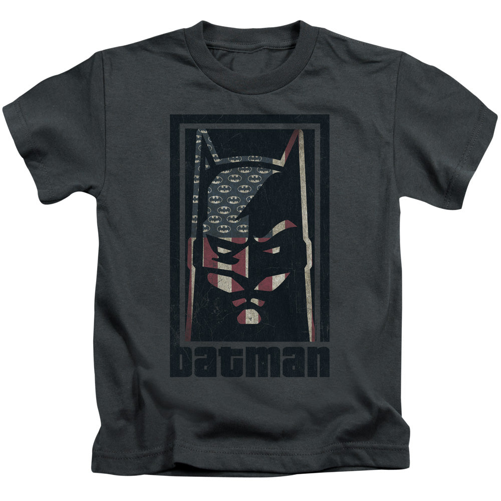 Batman American Batman Juvenile Kids Youth T Shirt Charcoal Officially Licensed