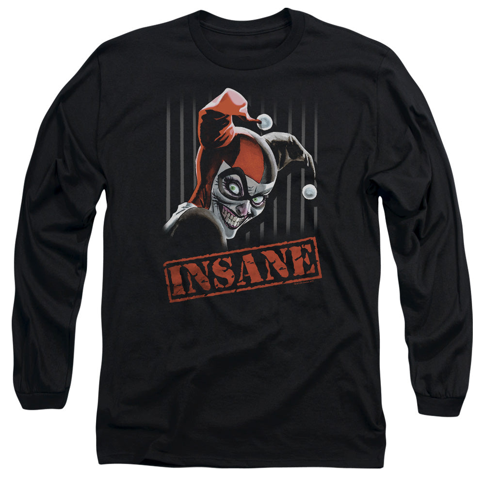Batman Insane Mens Long Sleeve Shirt Black Officially Licensed