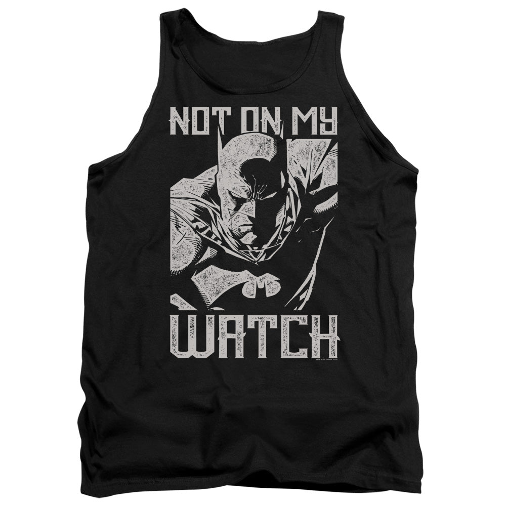 Batman Watch Mens Tank Top Shirt Black Officially Licensed