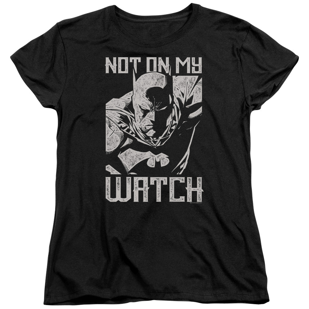 Batman Watch Womens T Shirt Black Officially Licensed