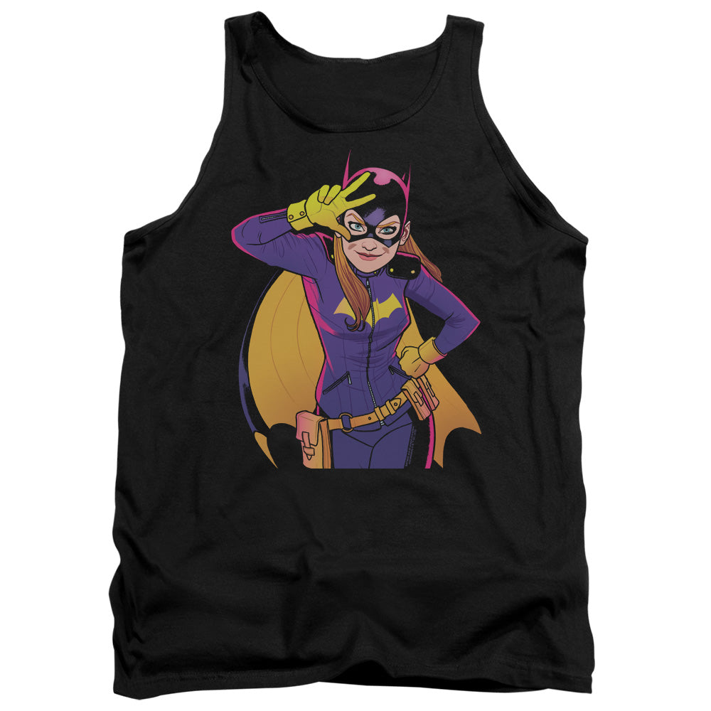 Batman Batgirl Moves Mens Tank Top Shirt Black Officially Licensed