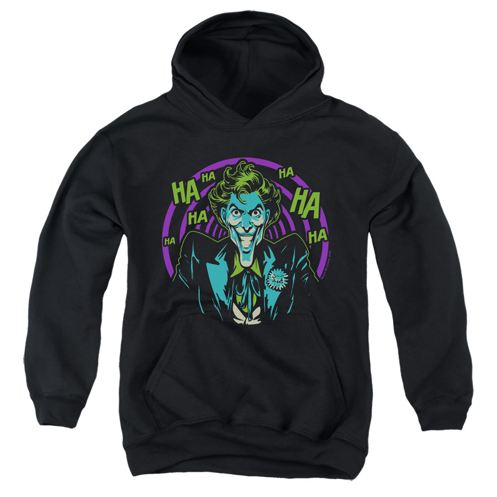 Batman Hahaha Kids Youth Hoodie Black Officially Licensed