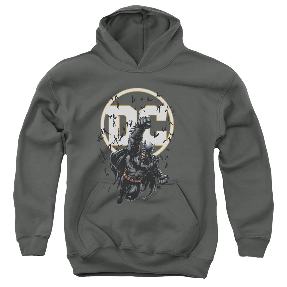 Batman Batman Dc Kids Youth Hoodie Charcoal Officially Licensed