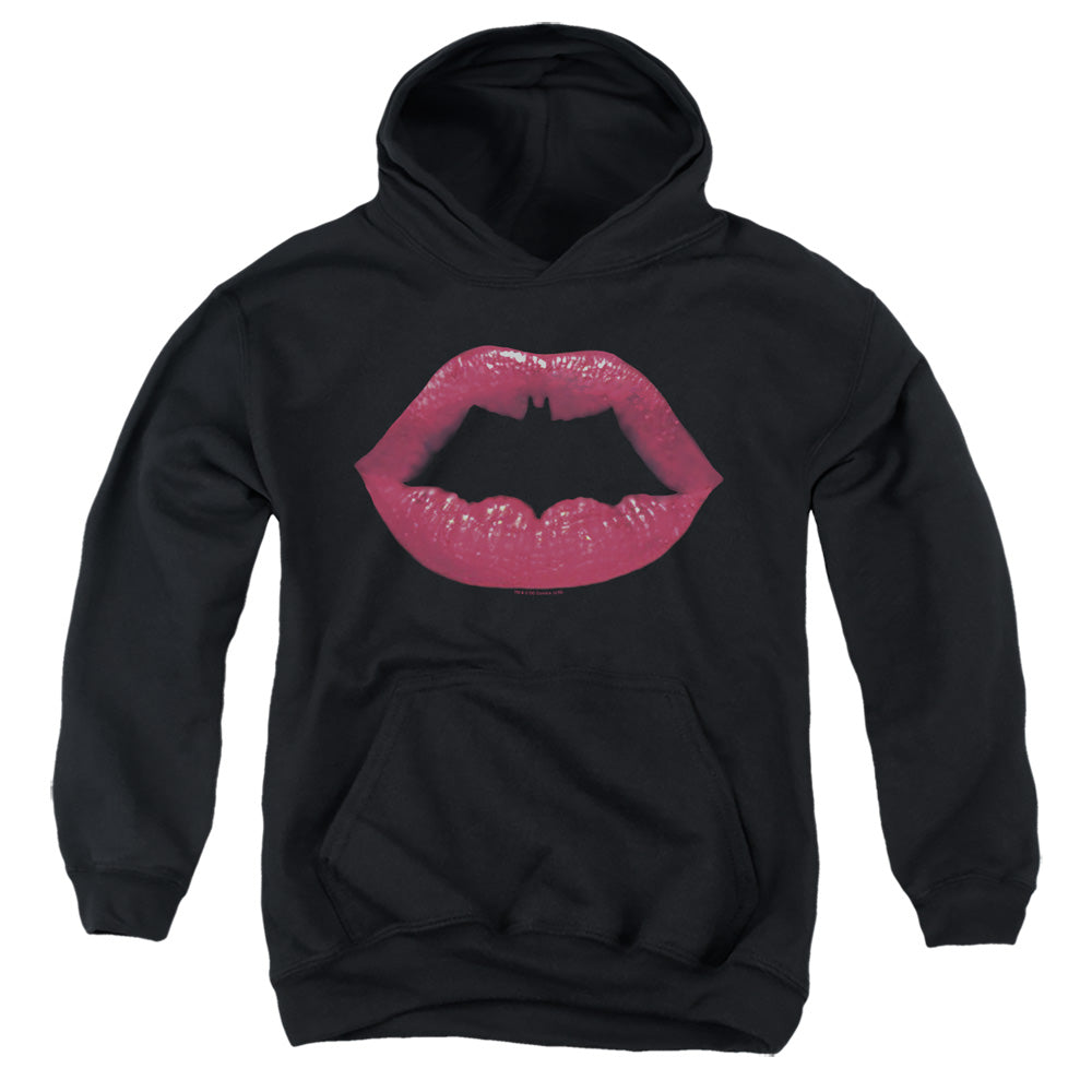 Batman Bat Kiss Kids Youth Hoodie Black Officially Licensed