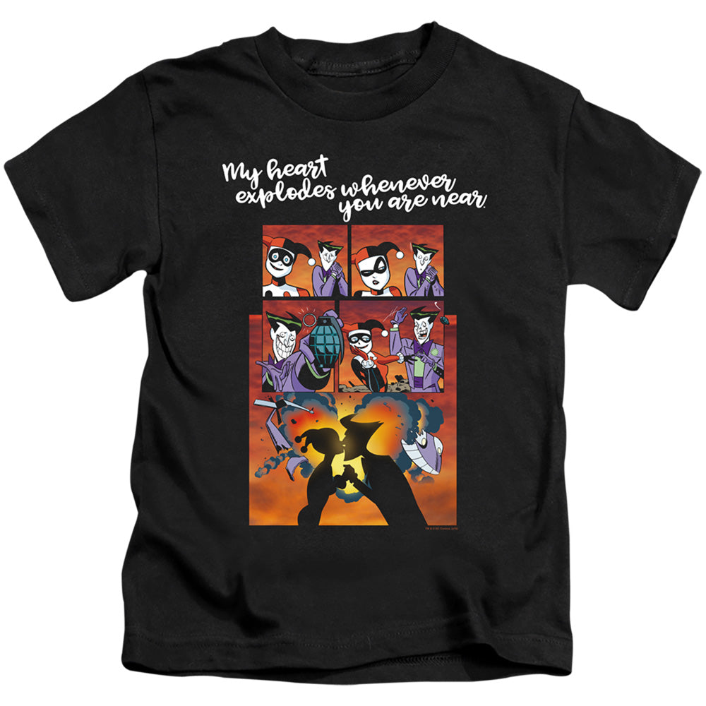 Batman Explode Juvenile Kids Youth T Shirt Black Officially Licensed