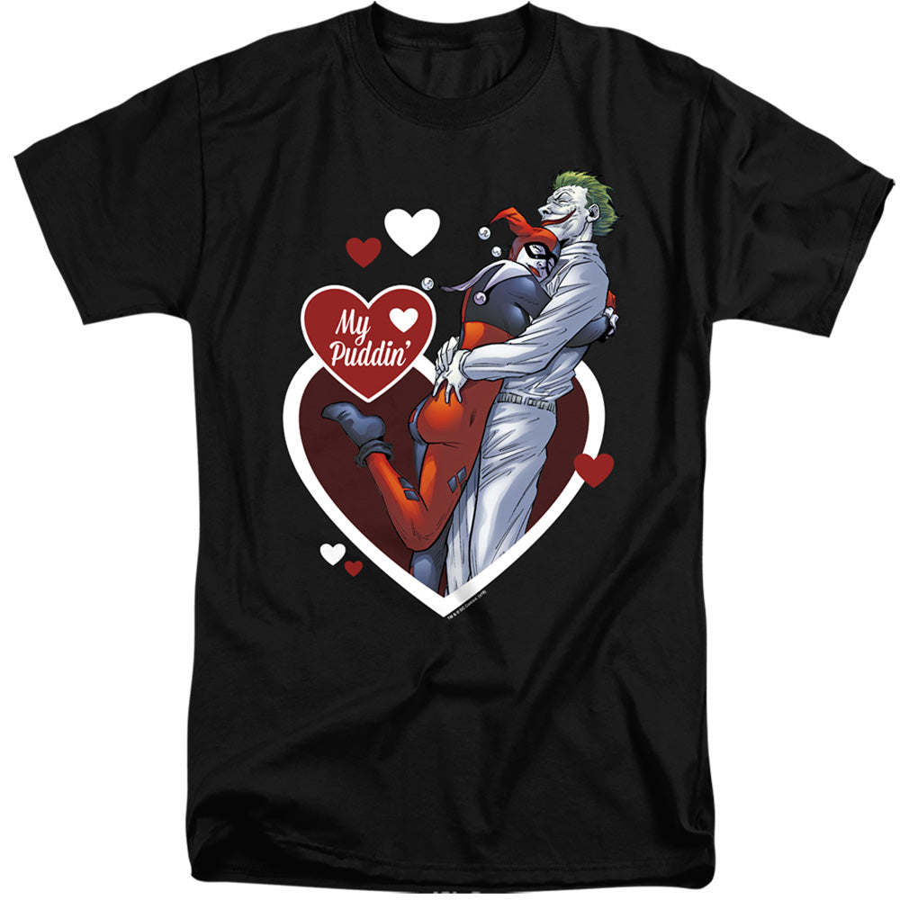 Batman My Puddin Mens Tall T Shirt Black Officially Licensed