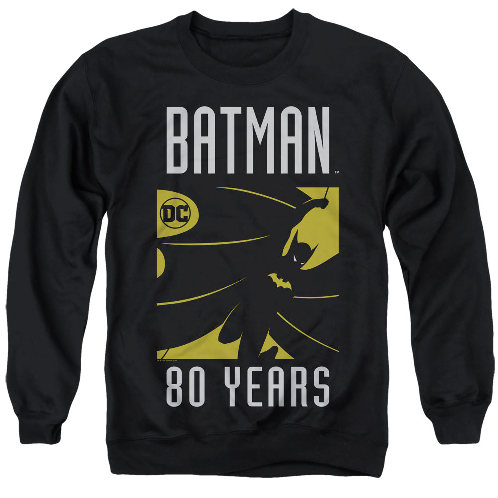 Batman Silhouete Mens Crewneck Sweatshirt Black Officially Licensed