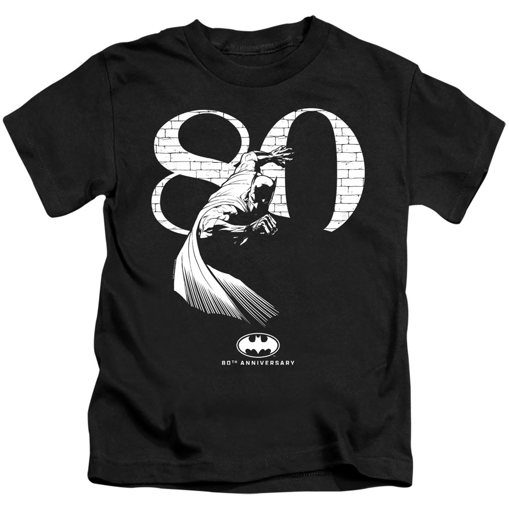 Batman 80 Wall Juvenile Kids Youth T Shirt Black Officially Licensed