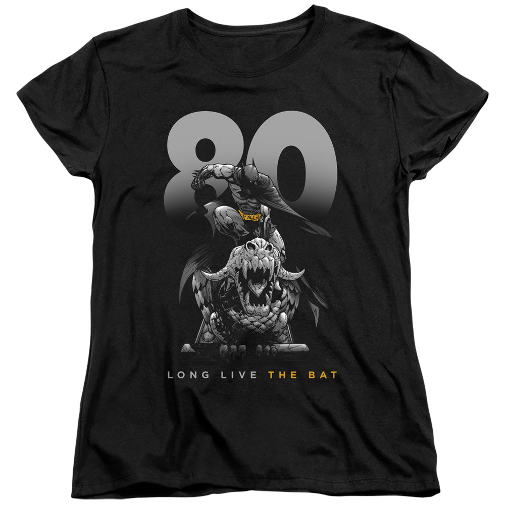 Batman Big 80 Womens T Shirt Black Officially Licensed
