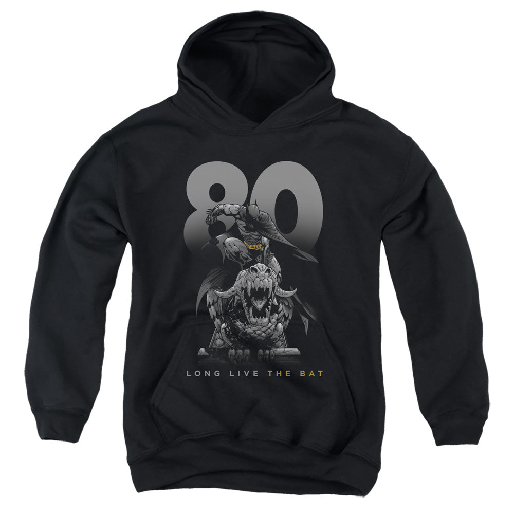Batman Big 80 Kids Youth Hoodie Black Officially Licensed