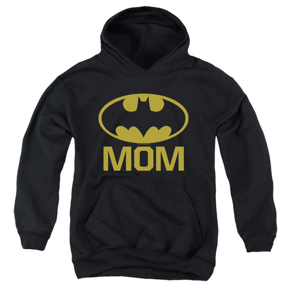 Batman Bat Mom Kids Youth Hoodie Black Officially Licensed